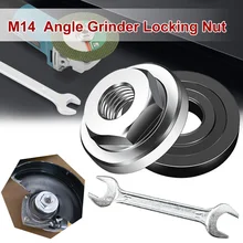 

Angle Grinder Locking Nut M14 Thread Quick Change 100 Type Angle Grinder Lock Nut Inner Outer Flange Nut with Wrench Tool Set