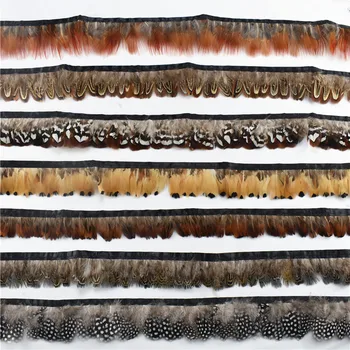 

Wholesale 10Meters/Lot Natural Pheasant Feather Trims Ribbon Feathers for Crafts Trim Fringe Clothing Accessories Wedding Plumas