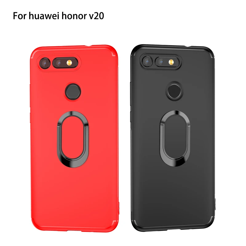 Магнитный мягкий чехол с держателем для huawei honor 20, матовый чехол из ТПУ для huawei honor 20pro, силиконовый нескользящий чехол для honor v20
