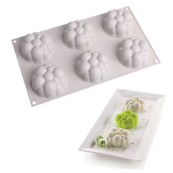 

6 Cavity Cloud Shape Silicone Cake Mousse Mold Dessert Cake Mousse Mold DIY 3D Baking Moulds Cake Decorating Tools