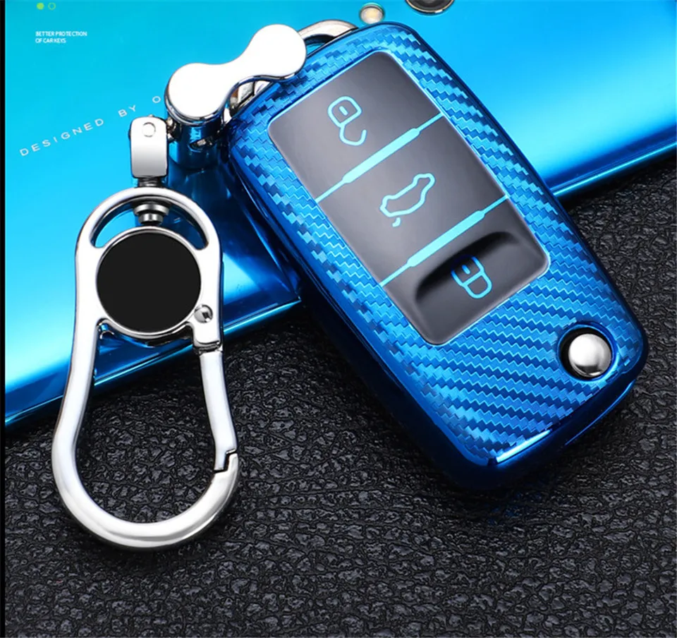 Cover chiave telecomando per VW volkswagen Polo Bora Tiguan Passat Golf 6 Lavida - H5b1e202e803647e48e6229f6c6d58f4a6