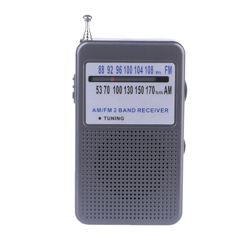 1 шт. Портативный AM/FM 2 диапазона Цифровой Дисплей карманный радиоприемник с поддержкой стерео Режим мини радио