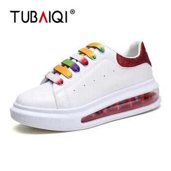 

Stylish Skateboarding Shoes Women Classic White Leisure Women Sneakers Waterproof Air Cushion Flat Women Skateboarding Sneakers