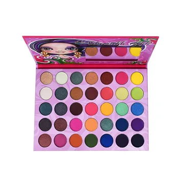 

35 Color Shimmer Matte Eyeshadow Palette Glitter Metallic Pigmented Waterprooof Nude Eyeshadow Pallete Makeup Palette Cosmetic