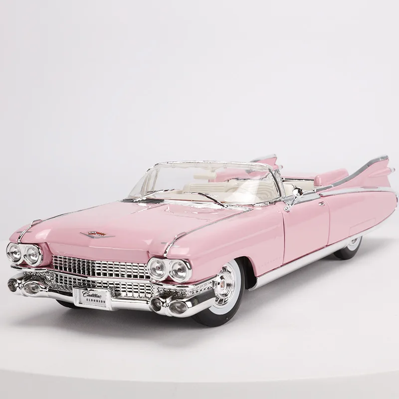 

Elvis Pink Cadillac Classic Cars 1/18 Diecast Model Cars Static Simulation Alloy Mini Car Collection Toys Miniature Cars Metal