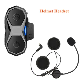 

docooler WT005 Motorcycle Bluetooth Intercom Helmet Headset 1000M Hands-free Interphone Waterproof 2 Riders Full Duplex FM Radio