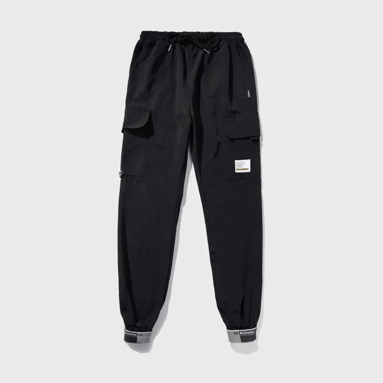 Spring Women's Cargo Pants with Pockets 2021 FUR Sports Loose Pants Harajuku BF Hip Hop Cargo Pants Elastics Trousers