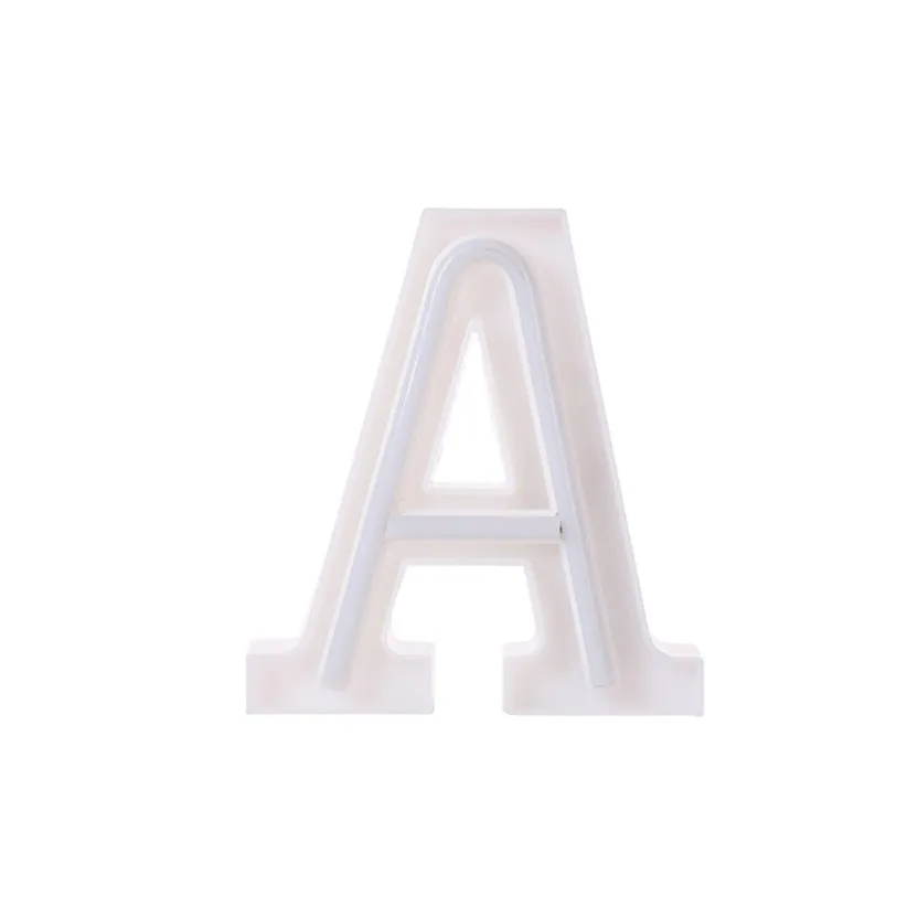 A Transer USB Алфавит A-Z буквы светодиодный свет пластиковые буквы фонарь лампа стоящая/подвесная для домашнего декора 907 - Цвет: A