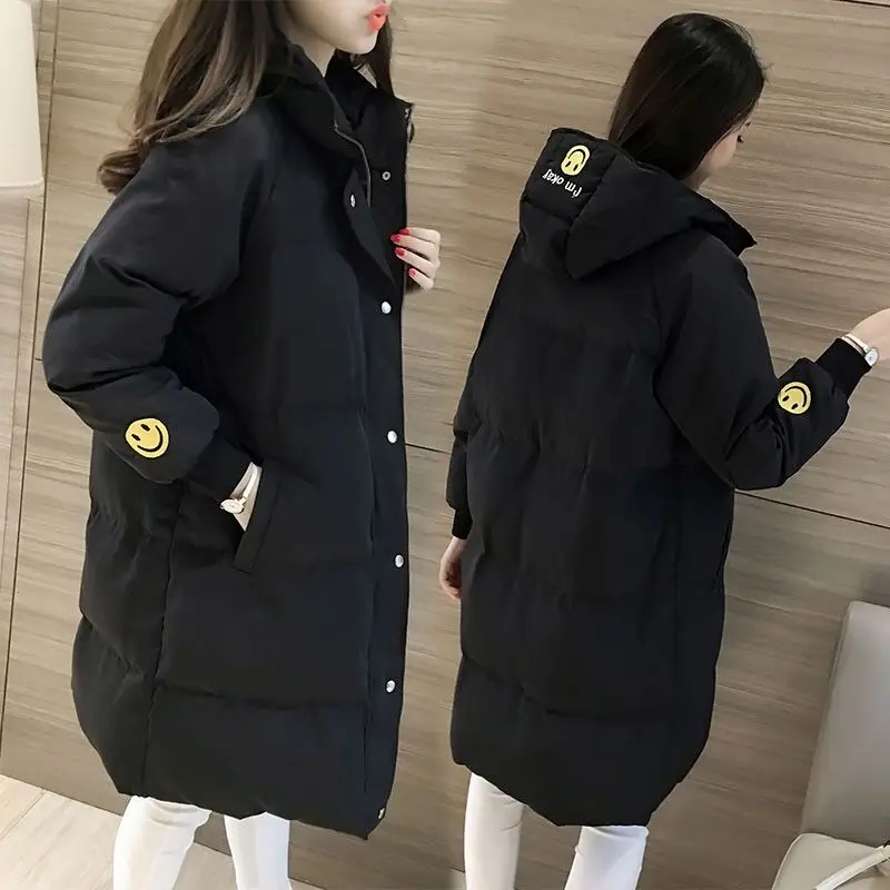 

Autumn and Winter 2020 cotton-padded Jacket Women medium-length bread clothing Korean version of the students fatter and thicker