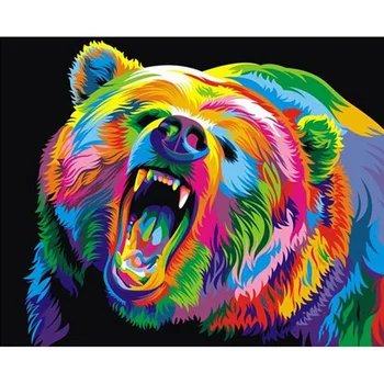 

full diamond painting 5D DIY diamond Colored Bear