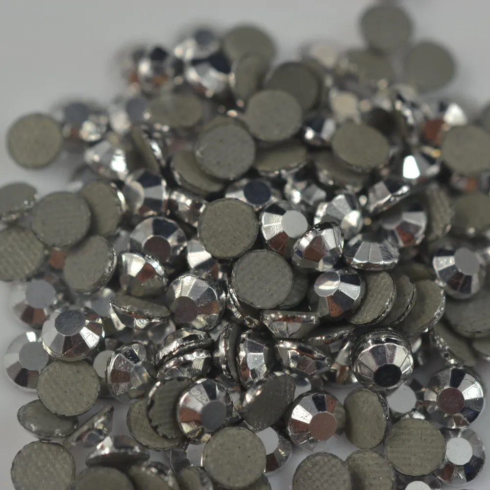 Korean Silver Hematite Bulk Stone Hotfix Rhinestone SS6 to SS30 Flat Para Back Iron On Strass For Transfer Cristales Decoration | Дом и сад