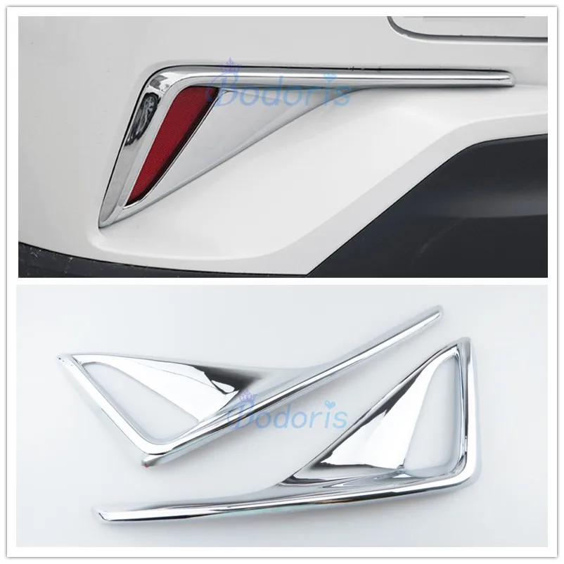 

For Toyota C-HR CHR C HR 2016 2017 2018 Rear Fog Lamp Cover Foglight Overlay Frame Chrome Car Styling Accessories