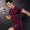 Men's outdoor exercise Tight T-shirt fitness exercise running training suit stretch quick-dry Long T-shirt sportswear pants 3