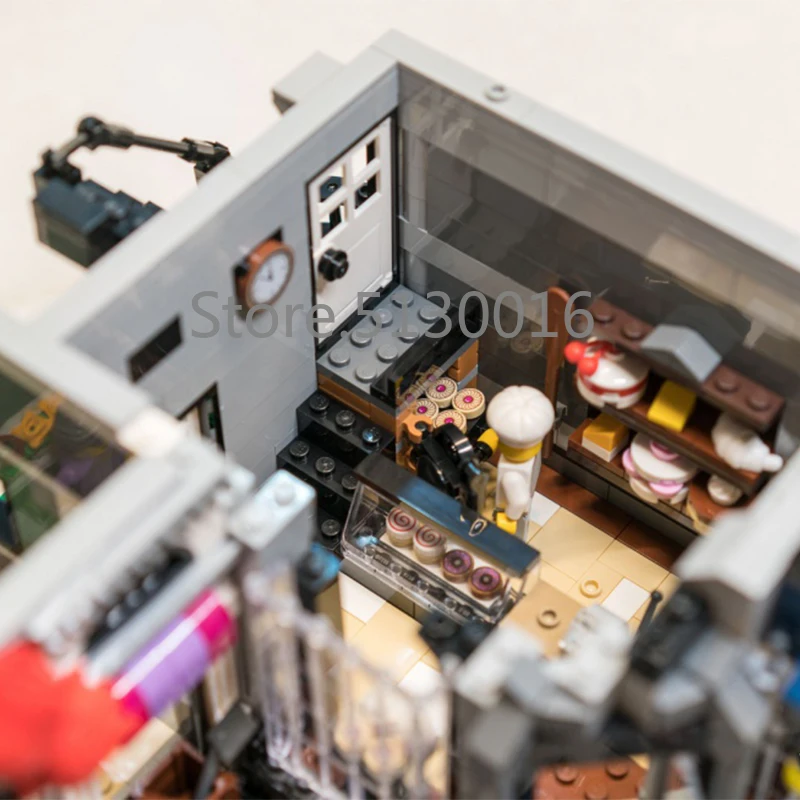 Skup W magazynie Street View Creator seria 15019 montaż plac romantyczna restauracja klocki 4122 sztuk kompatybilny z 10255