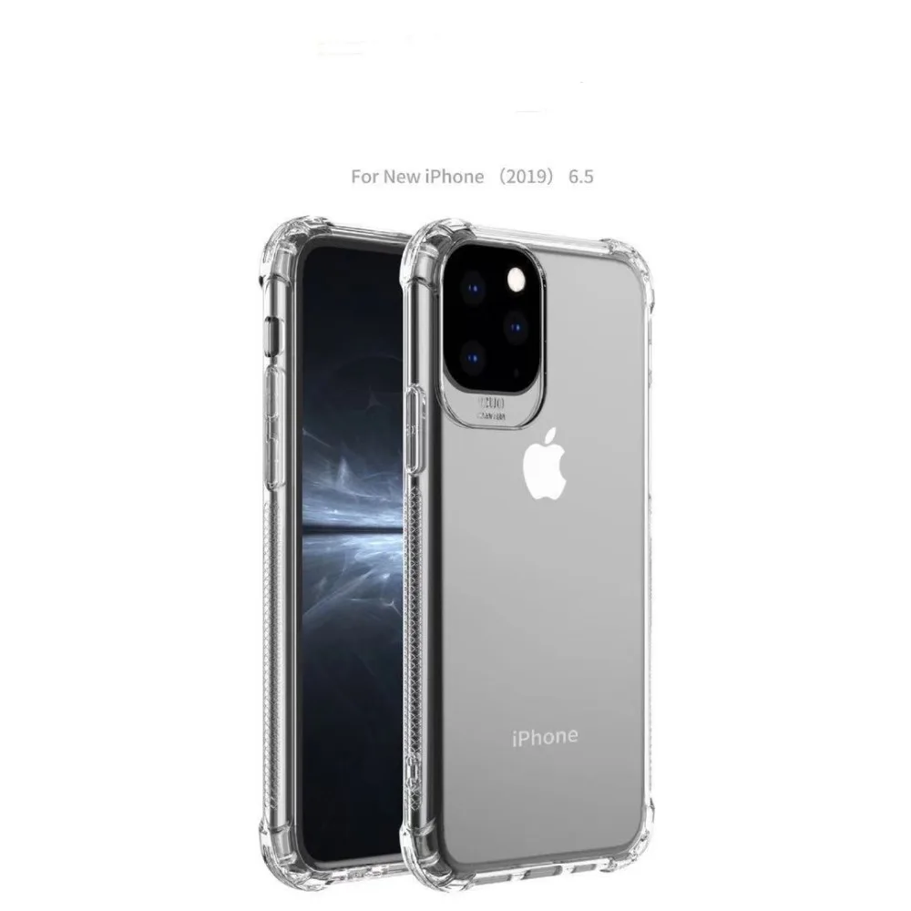 10 шт мягкий прозрачный силиконовый чехол для iPhone 11 на iPhone Pro Max ударопрочный прозрачный ТПУ чехол для iPhone 11