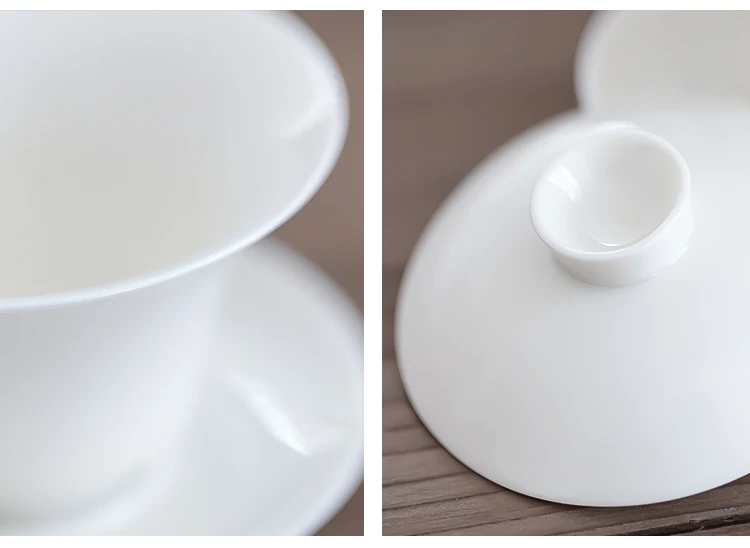 Китайский керамический чайный сервиз Gongfu, фарфоровый чайный горшок с 6 чашками, японский чай кунг-фу, рождественский подарок