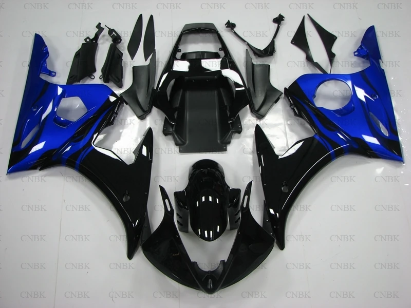 Боди для YAMAHA YZFR6 03 04 YZF600 R6 Обтекатели 05 наборы тела 2003 2005 синий черный|Полные