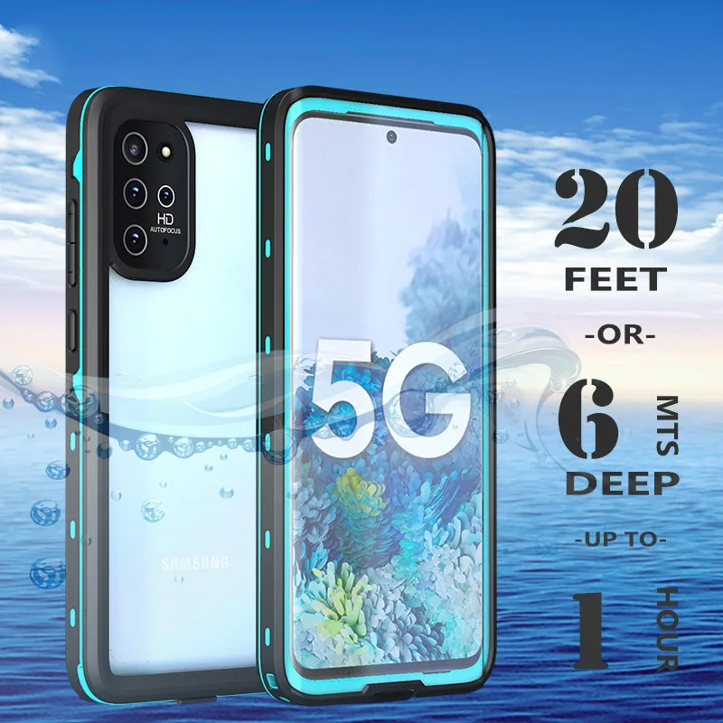 

Для Samsung Galaxy S23 S22 S21 S20 Ultra IP68 Водонепроницаемый чехол для телефона 360 противоударный чехол для Galaxy Note 20 S20 Plus