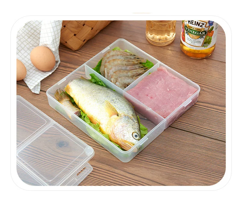 Детская пищевая пластиковая коробка для хранения фруктов и кухни, сохраняющая свежесть, отделенная от струны, Ланч-бокс для микроволновки