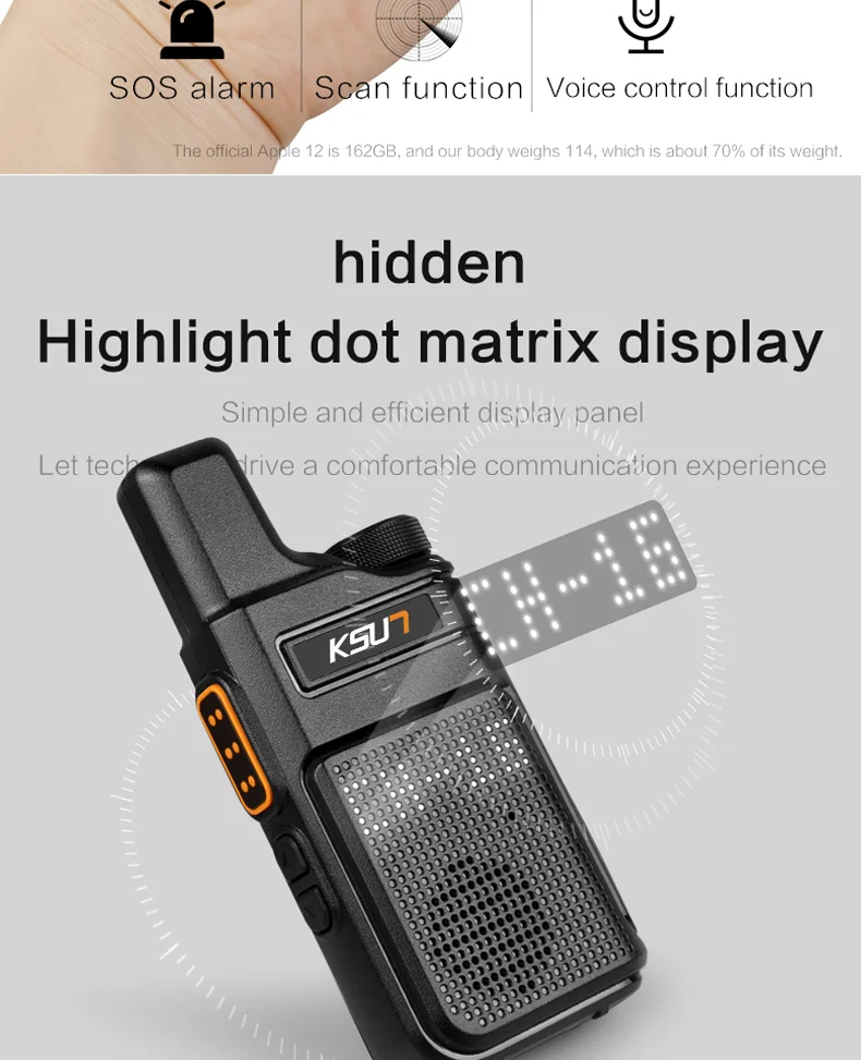 walkie talkie KSUN M6 Mini Walkie Talkies Toy Child Electronic Two Way Radio Voice Interphone Toy Outdoor UHF Walkie Talkies long range walkie talkies 50 miles