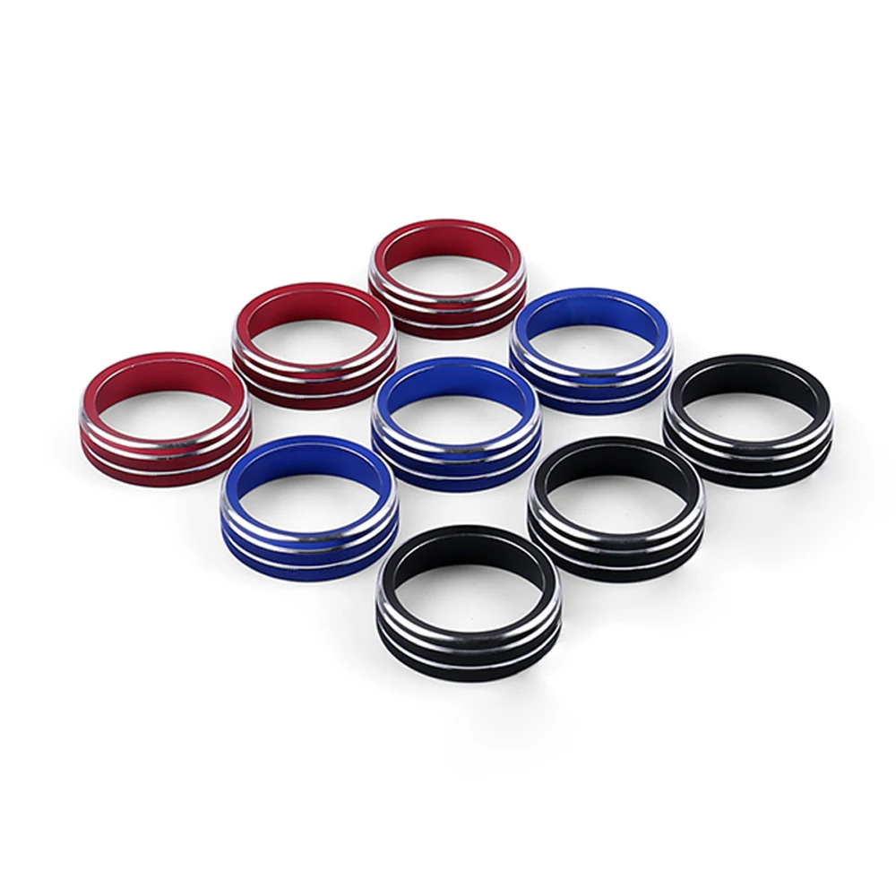 Car Air Conditioner Trim 3Pcs Auto Car AC Control Ring For VW Tiguan Atlas T-roc Ateca FR Passat B8 Variant