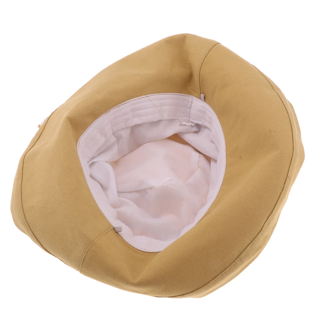 Womens Classical Bucket Hat Packable Wide Brim Sun Hat Cap with Wind Rope