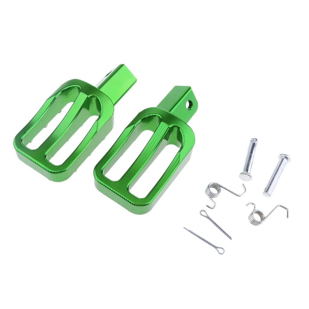 Brand New Green Motorcycle Foot Pegs Bracket Fit for Dirt Pit Bike