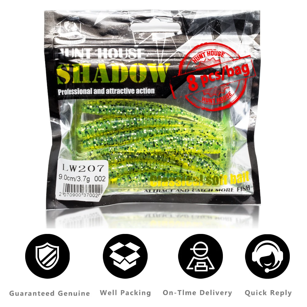 8 шт./лот Мягкая силиконовая приманка 3 7 г/9 см рыболовная Jerkbait Bass гольян плавающие