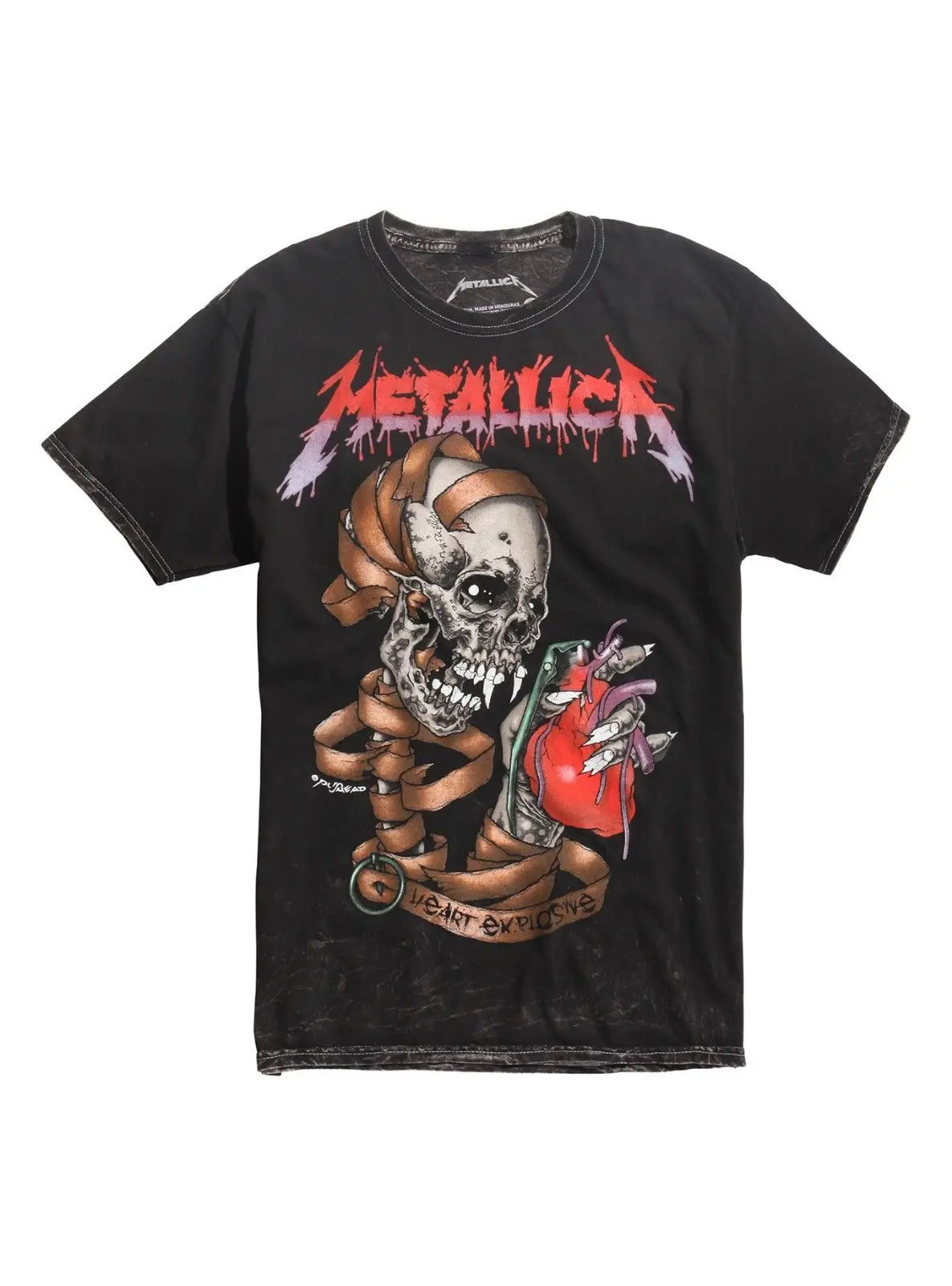 Metallica Heart Explosion футболка аутентичная официальная Рок Металл Мужская NWT 100% хлопок