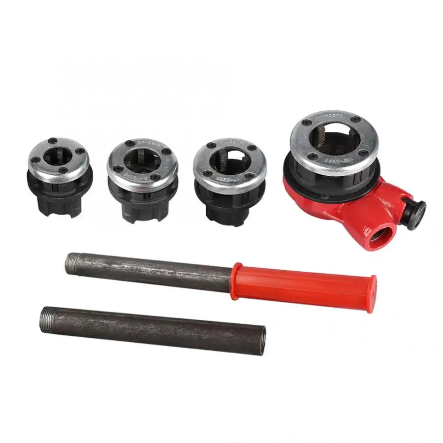 4 набора для нарезки труб 1/2 &quot3/4&quot 1 &quot1 1/4&quot Руководство водопроводчика Threader