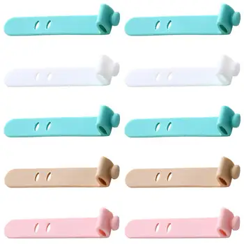 

10pcs Cable Winder Home Silicone Portable Office Durable Organizer Strap