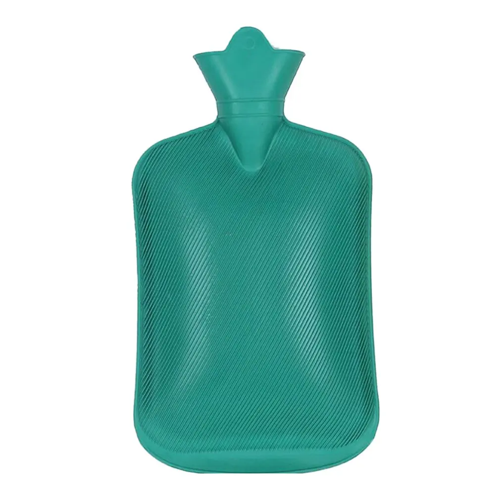 Креативная домашняя резиновая грелка для воды 500 мл 1000 мл 1750 мл 2000 мл наружные грелки для рук - Цвет: Green 500ml