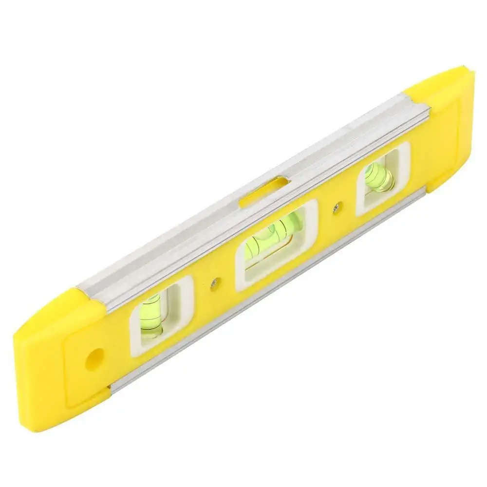 Home 23mm 25mm Magnetic Spirit Level Meter 45 degree Adjusted Strip Level Ruler with 3 Bubble Vertical Horizontal Measuring Tool