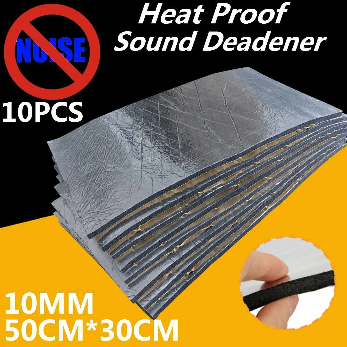 10PCS 10MM Noise insulation For Car Foam Car Sound Heat Proof Auto