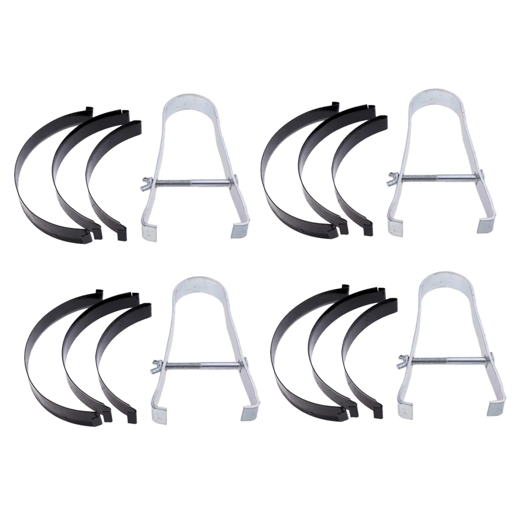 4 Set Universal Piston Ring Compressor Tool Set Clamp Piler Installer Kit Range 50-85mm 2-3.34 inch (Silver)