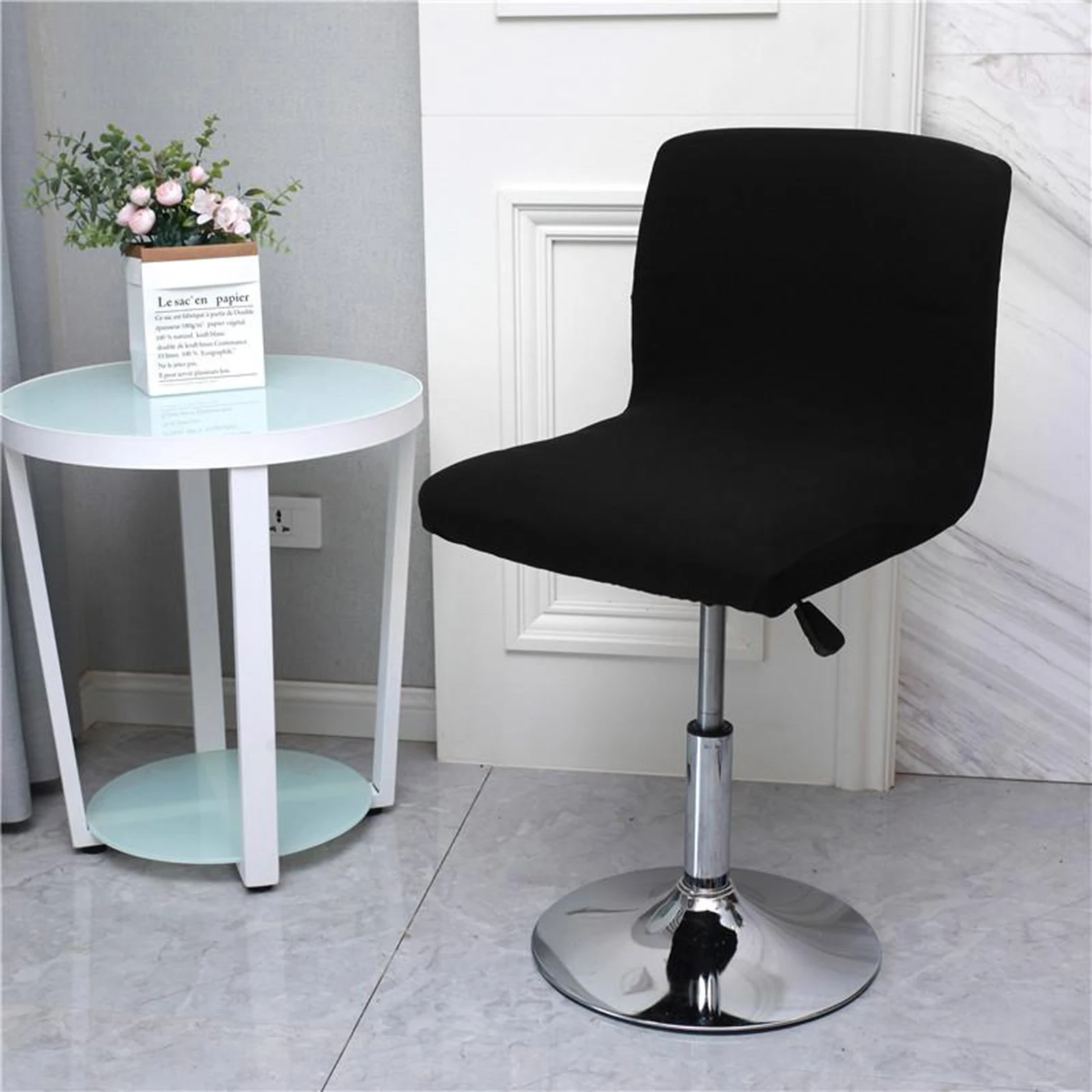 1x Counter Pub Stool Chair Cover Polyester Counter Side Short Back Kitchen Seat Covers Furniture Protector 1x Counter Pub Stool Chair Cover Polyester Counter Side Short Back Kitchen Seat Covers Furniture Protector
