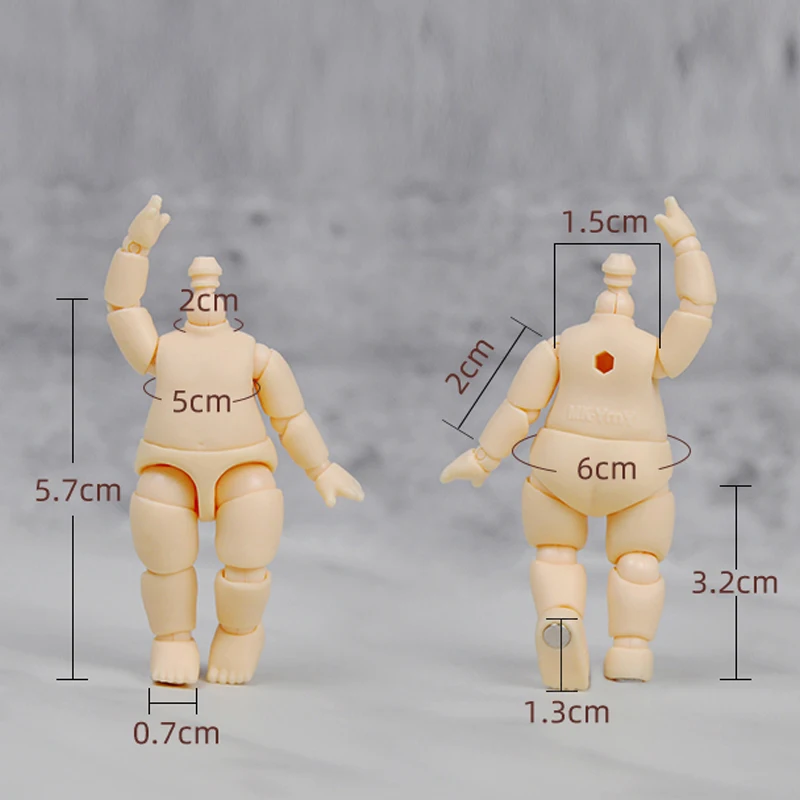 New YMY Body Small Gsc Body Can Be Connected To BJD Doll Head GSC Obitsu 11 Doll OB Joint Body Movable Doll Accessories Shoes 4