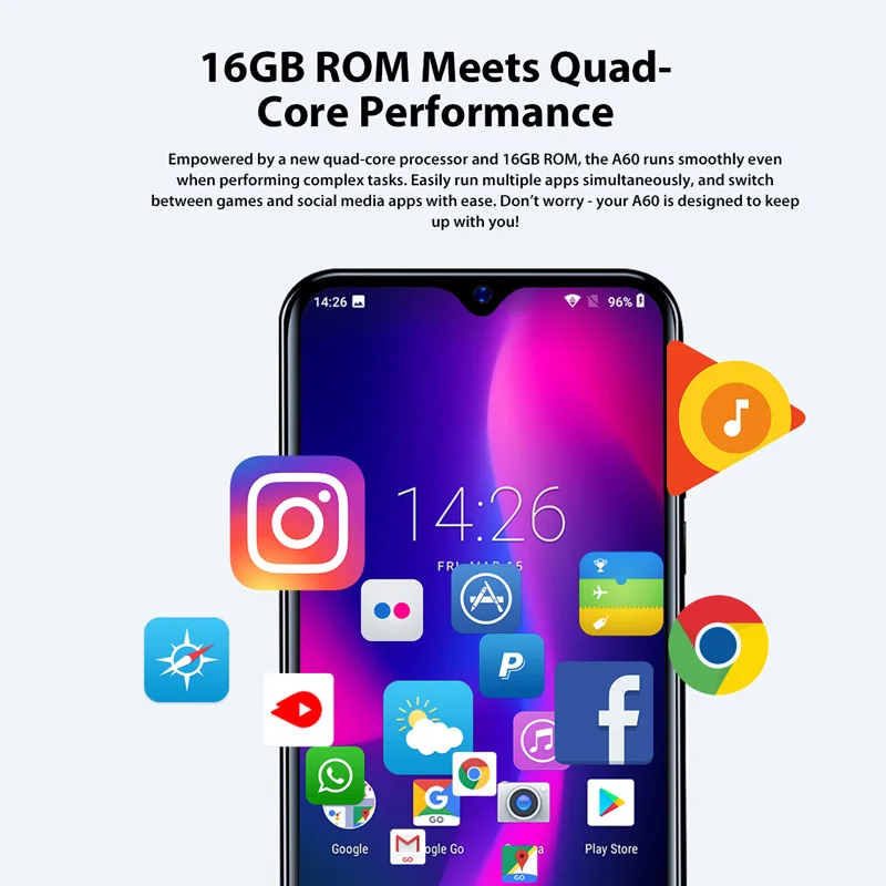 Blackview A60 1GB+16GB Mobile phones 4080mAh 13MP