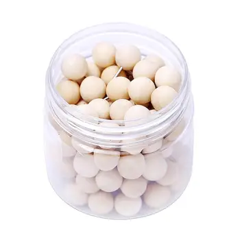 

100pcs in 1 Tin Round Thumbtacks Decorative Office School Supplies Thumb Tacks Push Pins for Posters Calendar Cork Board