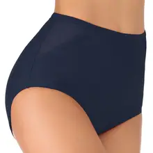 Винтажное Сетчатое/однотонное бикини с высокой талией, женские плотные купальники, обтягивающие танкини, низ размера плюс, с полным покрытием, супер тянущиеся