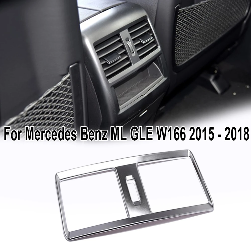 Задний подлокотник коробка вентиляционное отверстие Крышка Накладка для Mercedes Benz ML GLE W166 15-18