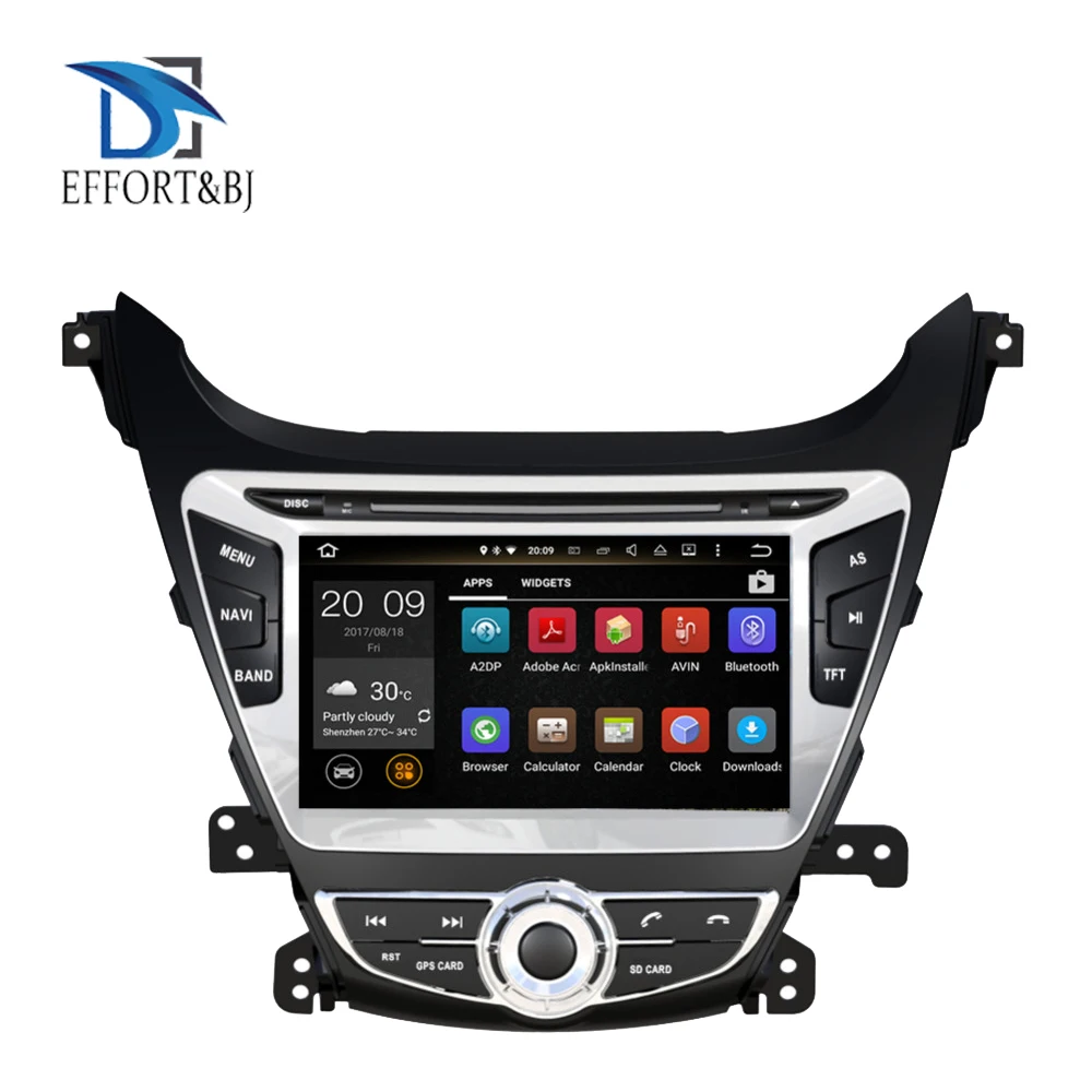Android 9.0 Octa Core 4GB RAM Car Auto Radio Stereo Multimedia Player For HYUNDAI ELANTRA/AVANTE  2014-2015 GPS Navigation WIFI