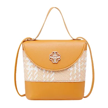 

2020 Fashion Cross Body Bags For Women Splicing Yellow Shoulder Bag For For Travel Campus Women Crossbody Bags