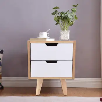 

Nightstands Bedside Cabinet Table with Drawer Simple Modern Bedroom Storage Table Wooden Bedside Storage Mini Cabinet Organizer
