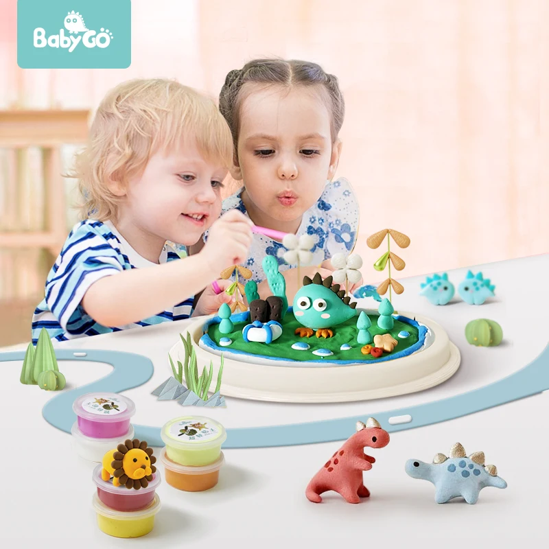BabyGo 36 ярких цветов DIY моделирование Волшебная воздушная сухая глина ультра