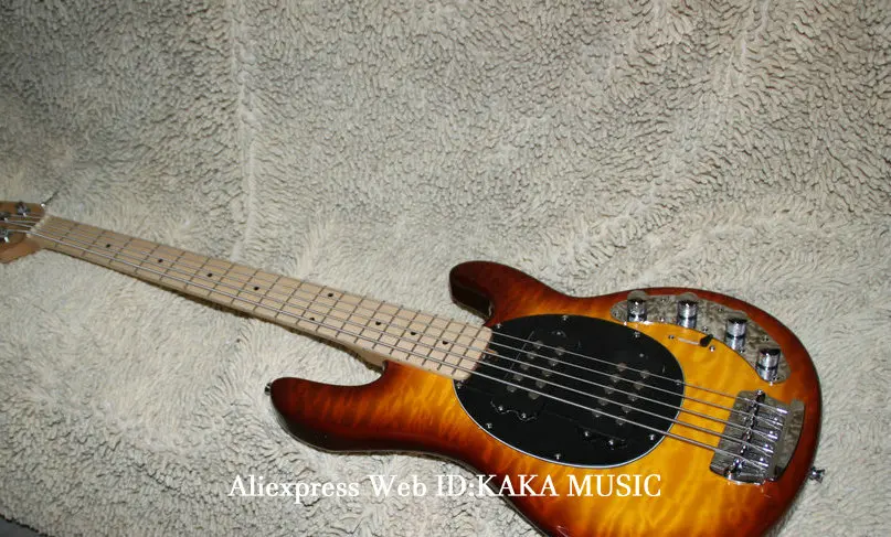 Новое поступление Sunburst 5 струн электрическая басовая гитара кленовый гриф