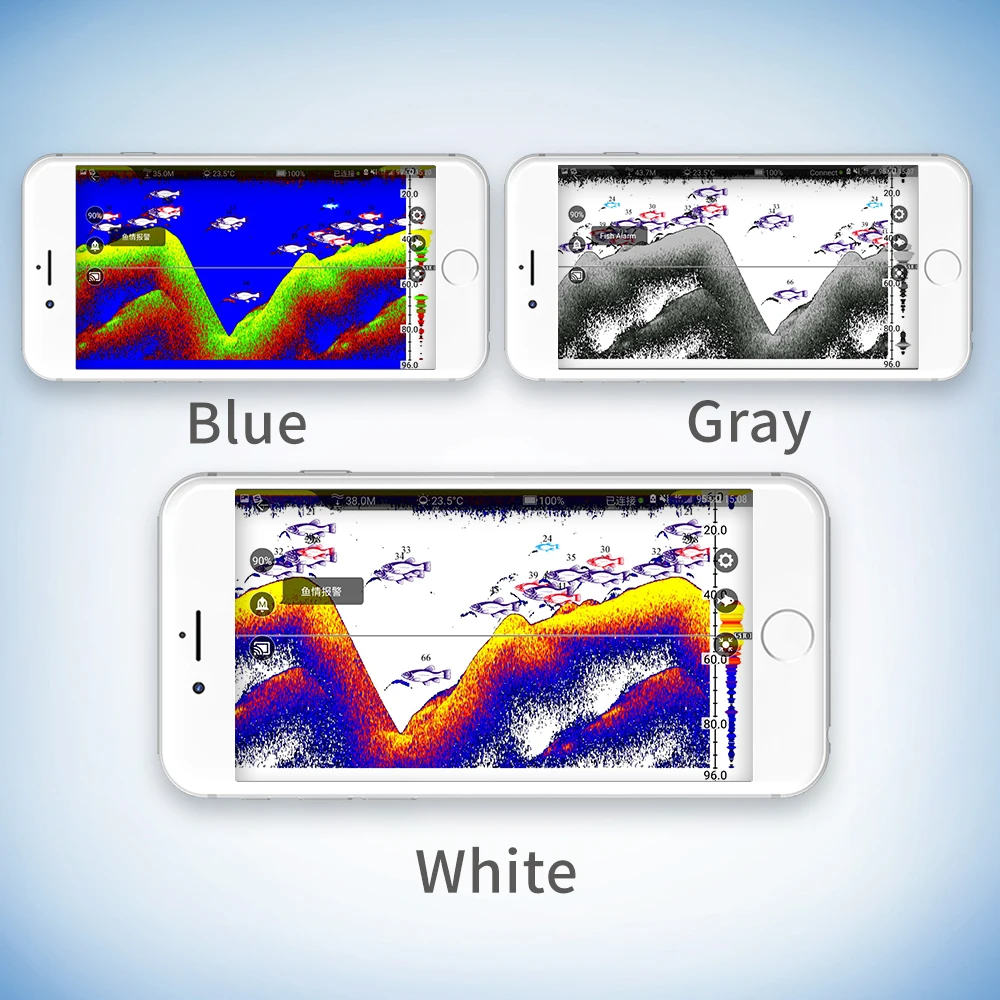 Беспроводной Wi-Fi эхолот рыболокатор 40 м 130 футов глубже рыболокатор литиевая батарея Приложение iOS Android