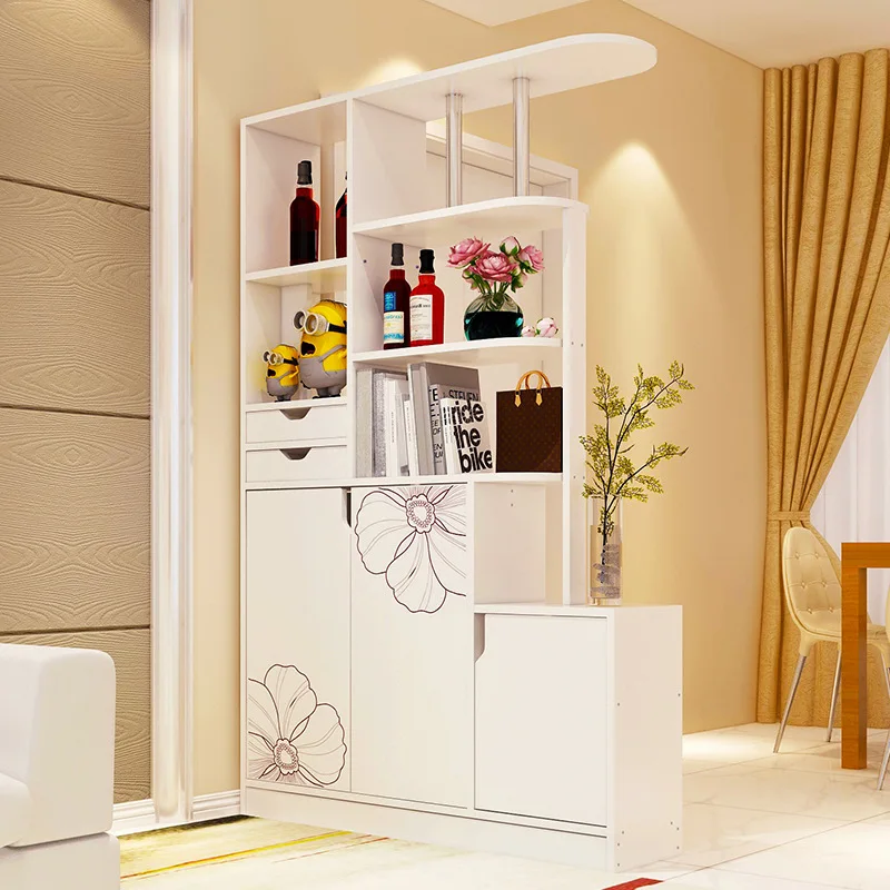 

Living Room Wine Cabinet Partition Entrance Hall Cabinet-Style Partition Screen Cabinet Simple Double-Sided Entrance Shoe Cabine