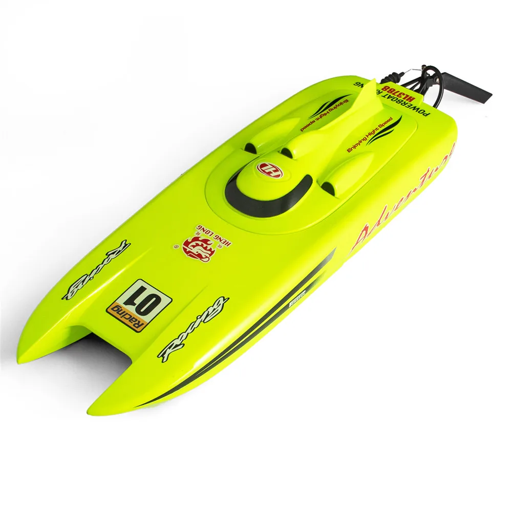Heng Long 3788 RC гоночная лодка с 2 батареями 53 см 2,4 г 30 км/ч Электрический 4CH Радио пульт дистанционного управления водяное охлаждение RTR модель игрушки