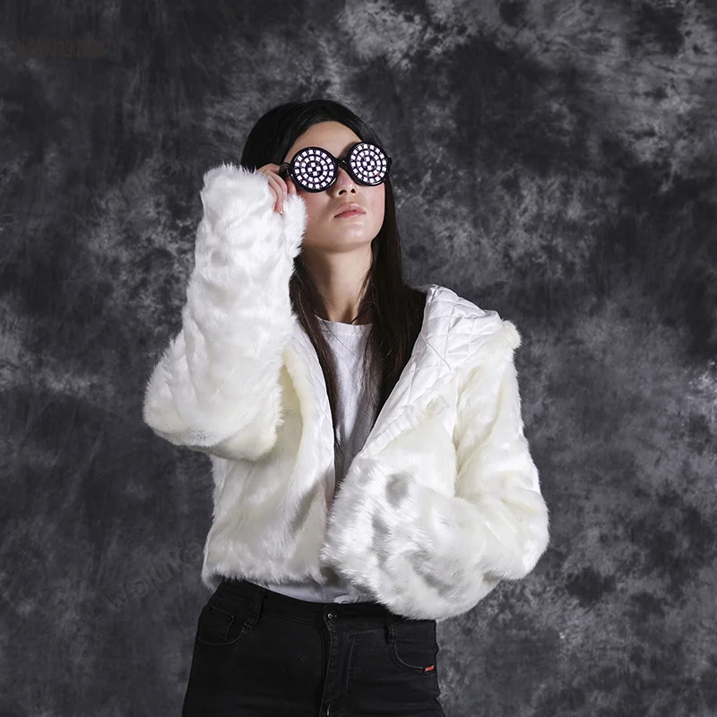 Светодиодный Зимний Рождественский костюм из шерсти светящийся люминесцентный